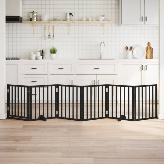 vidaXL Διαχωριστικό Σκύλων/Πόρτα Πτυσσόμενο 6 Πάνελ 300εκ. Ξύλο Λεύκας