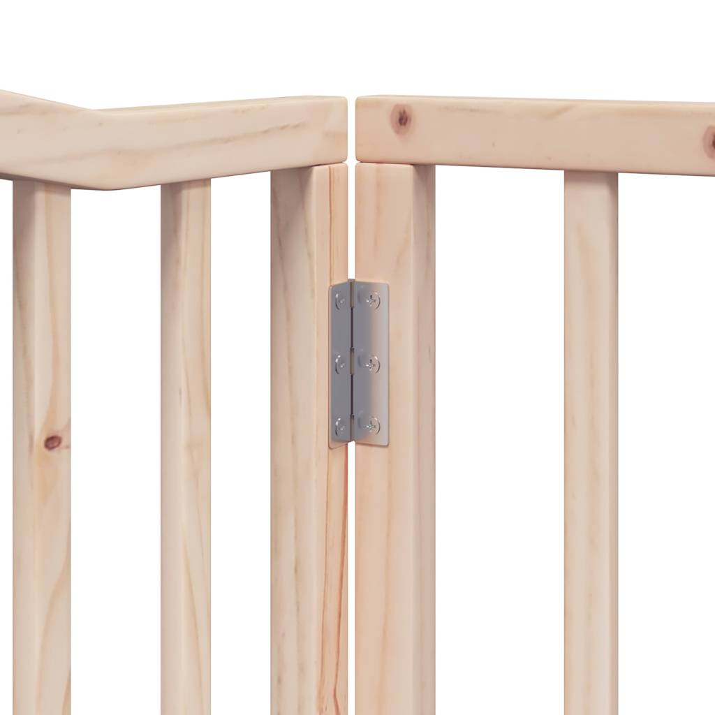 vidaXL Διαχωριστικό Σκύλων/Πόρτα Πτυσσόμενο 4 Πάνελ 320εκ. Ξύλο Λεύκας