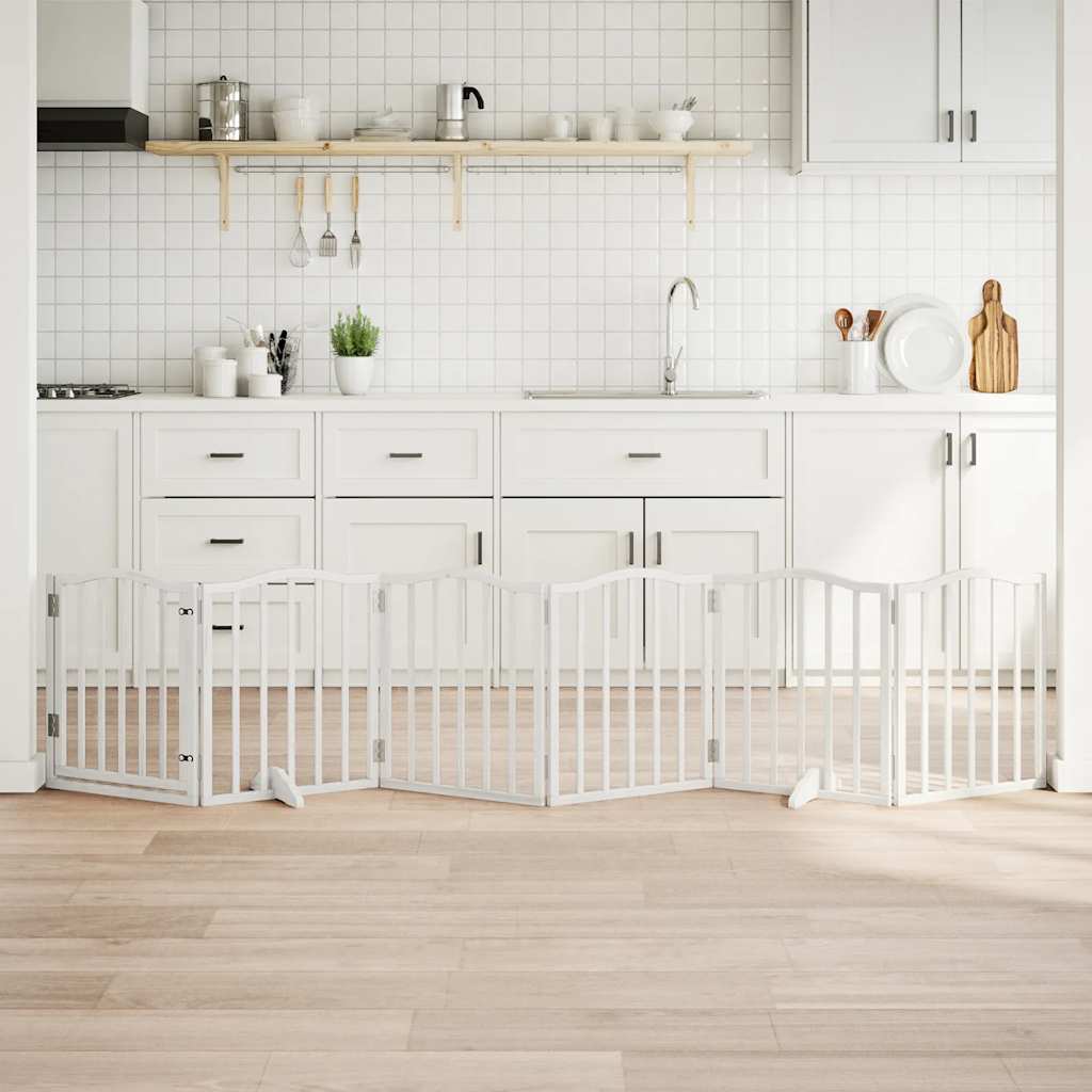 vidaXL Διαχωριστικό Σκύλων/Πόρτα Πτυσσόμενο 6 Πάνελ 300εκ. Ξύλο Λεύκας