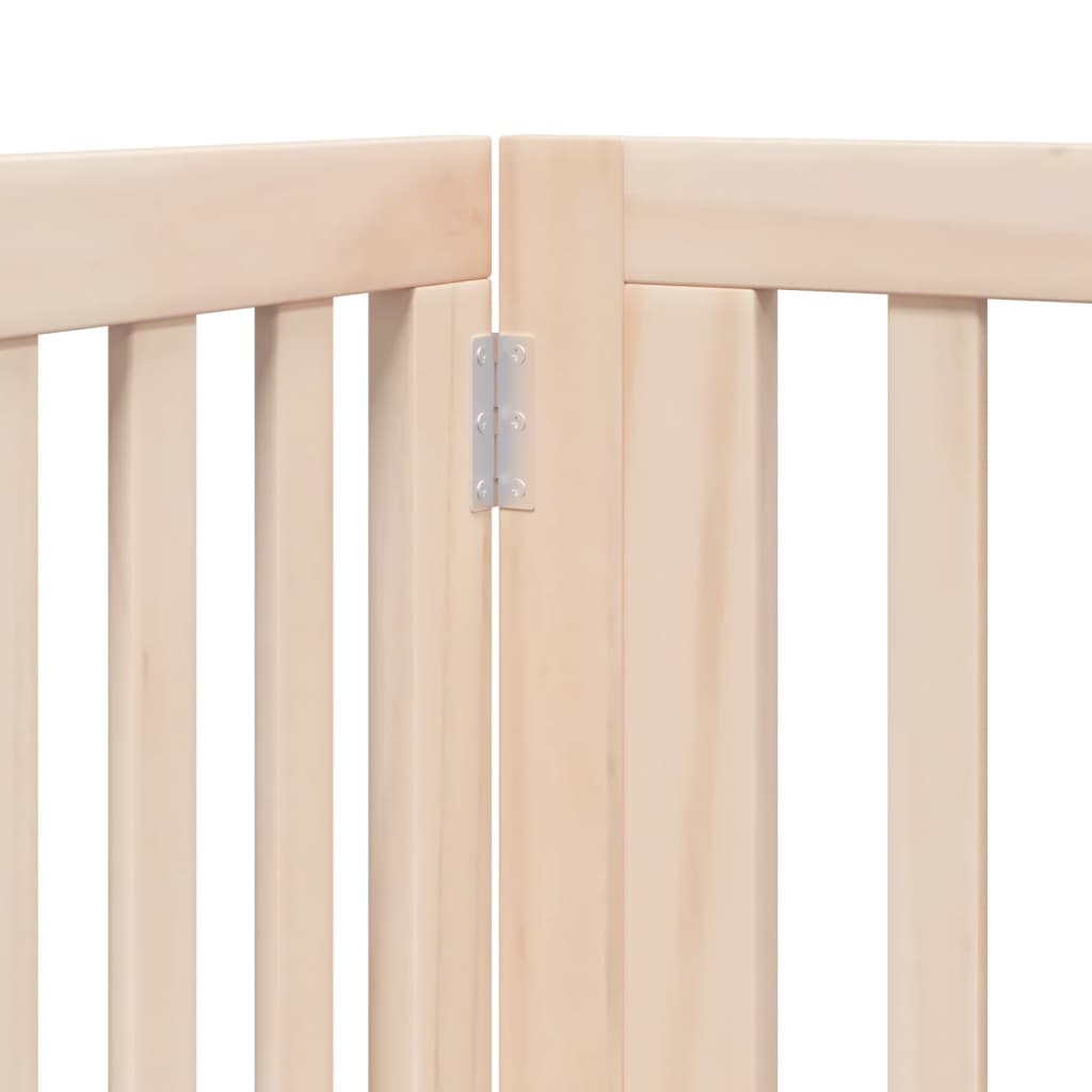 vidaXL Διαχωριστικό Σκύλων/Πόρτα Πτυσσόμενο 4 Πάνελ 320εκ. Ξύλο Λεύκας