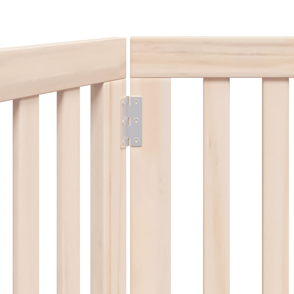 vidaXL Διαχωριστικό Σκύλων Πτυσσόμενο 2 Πάνελ 160 εκ. Ξύλο Λεύκας