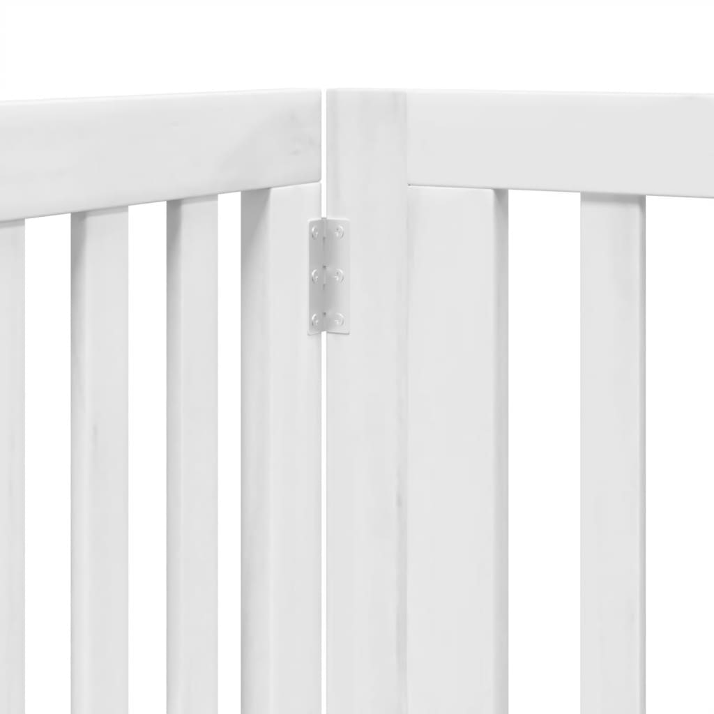 vidaXL Διαχωριστικό Σκύλων/Πόρτα Πτυσσόμενο 4 Πάνελ 320εκ. Ξύλο Λεύκας