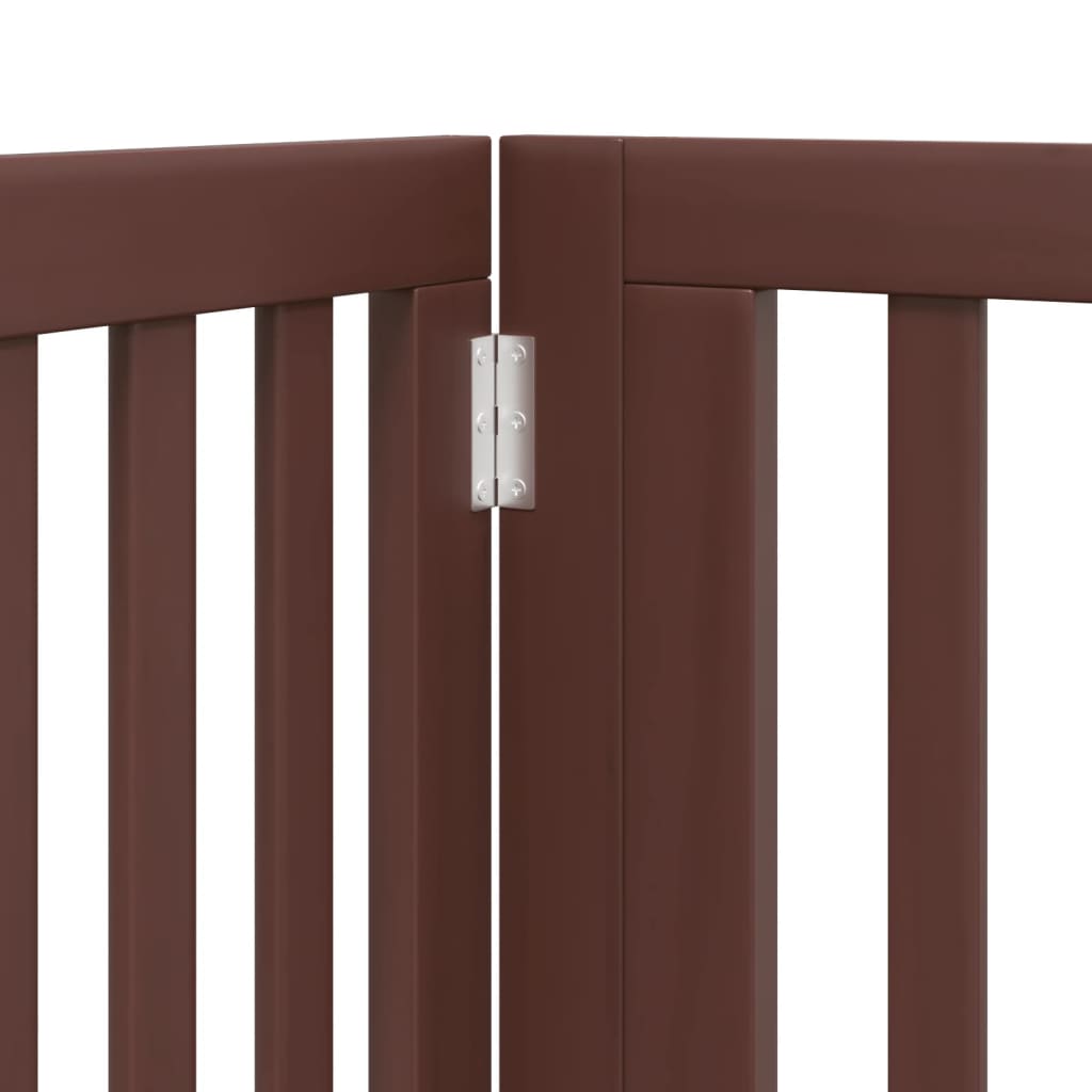 vidaXL Διαχωριστικό Σκύλων/Πόρτα Πτυσσόμενο 4 Πάνελ 320εκ. Ξύλο Λεύκας