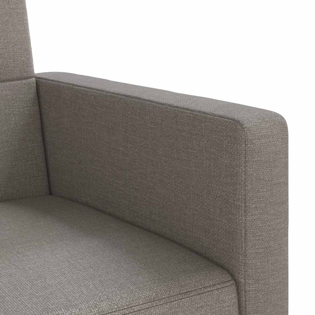 vidaXL Καναπές Κρεβάτι Taupe Υφασμάτινος με Μαξιλάρια