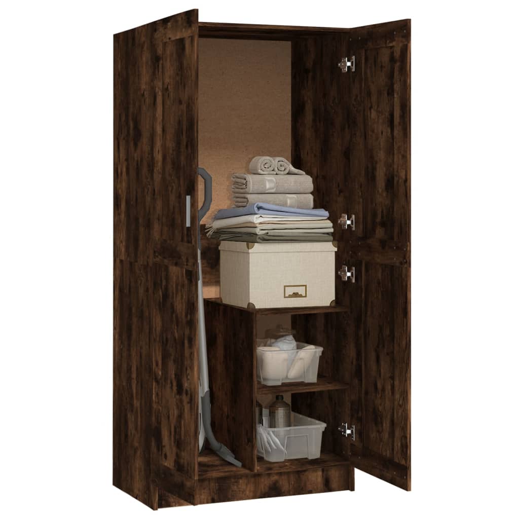 vidaXL Ντουλάπα Καπνιστή Δρυς 82,5x51,5x180 εκ. από Επεξεργασμένο Ξύλο