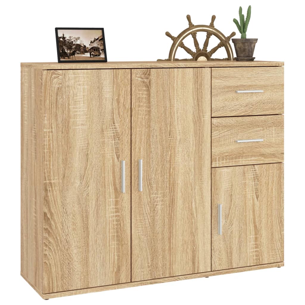 vidaXL Συρταριέρα Sonoma Δρυς 91x29,5x75 εκ. Επεξεργασμένο Ξύλο
