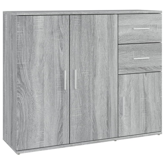 vidaXL Ντουλάπι Γκρι Sonoma 91x29,5x75 εκ. από Επεξεργασμένο Ξύλο