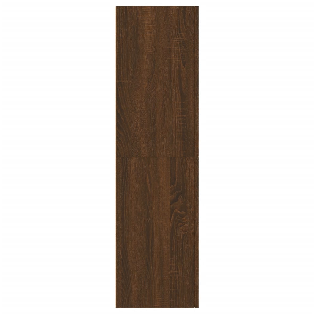 vidaXL Έπιπλο Τηλεόρασης Επιτοίχιο Καφέ Δρυς 30,5 x 30 x 110 εκ.