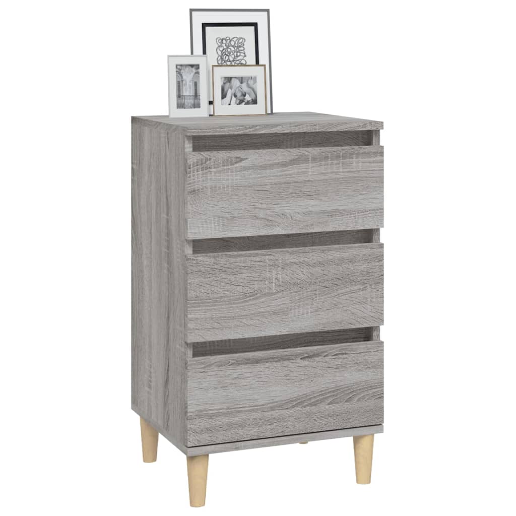 vidaXL Κομοδίνο Γκρι Sonoma 40x35x70 εκ. από Επεξεργασμένο Ξύλο