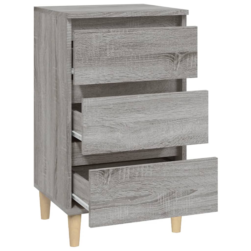 vidaXL Κομοδίνο Γκρι Sonoma 40x35x70 εκ. από Επεξεργασμένο Ξύλο