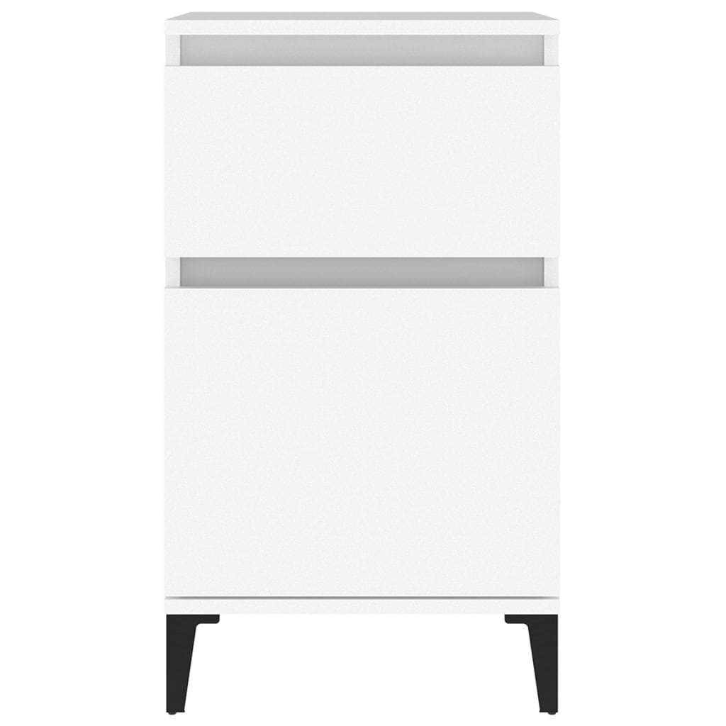 vidaXL Κομοδίνο Λευκό 40 x 35 x 70 εκ.