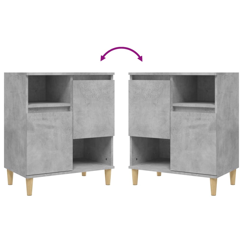 vidaXL Ντουλάπι Γκρι Σκυροδέματος 60x35x70 εκ. Επεξεργασμένο Ξύλο