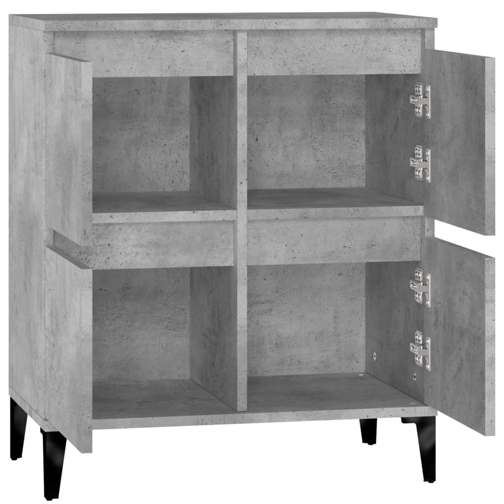 vidaXL Ντουλάπι Γκρι Σκυροδέματος 60x35x70 εκ. Επεξεργασμένο Ξύλο