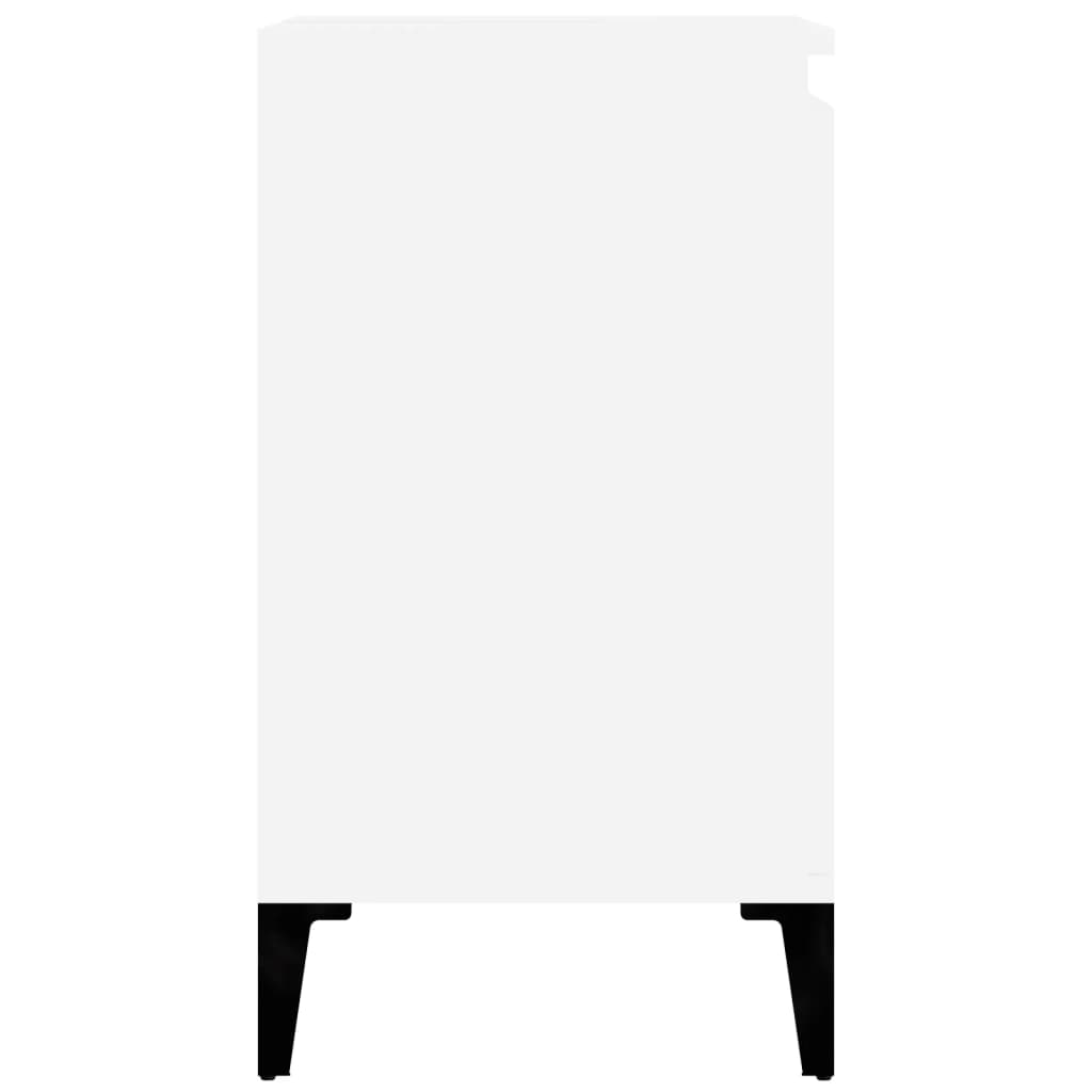 vidaXL Ντουλάπι Νιπτήρα Λευκό 58 x 33 x 60 εκ. από Επεξεργασμένο Ξύλο