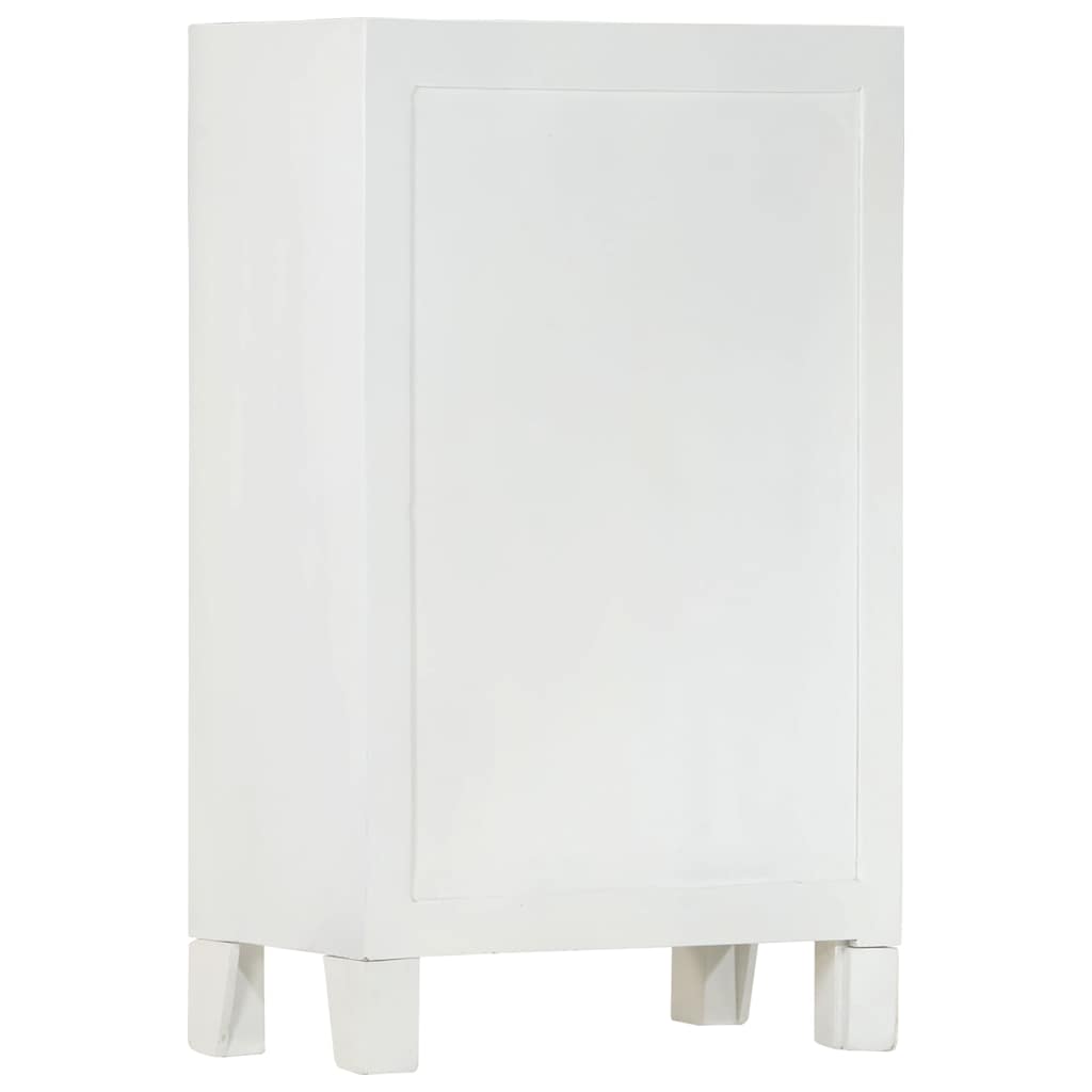 vidaXL Ντουλάπι Λευκό 55 x 30 x 90 εκ. από Μασίφ Ξύλο Ακακίας