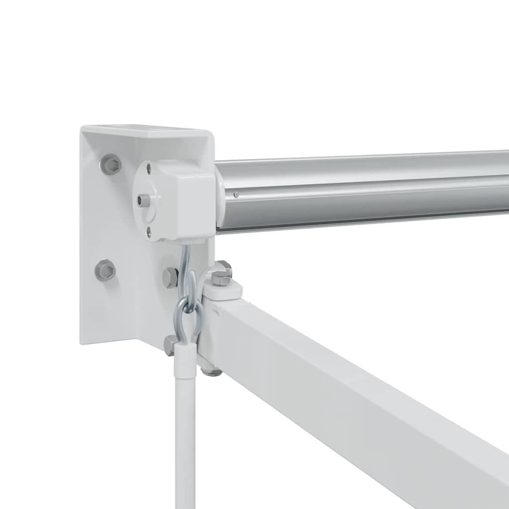 vidaXL Αναδιπλούμενο πλαίσιο τέντας Λευκός 300 x 250 εκ Αλουμίνιο