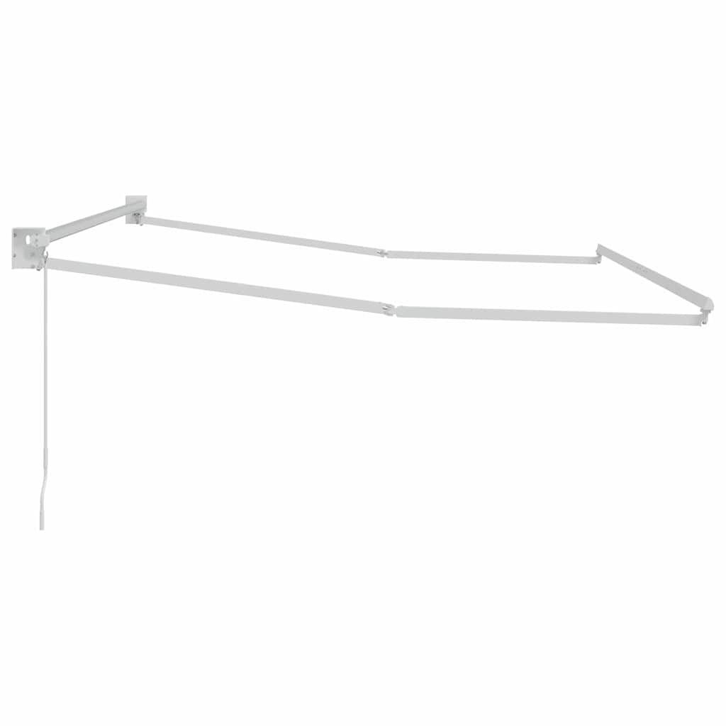 vidaXL Manual Awning Frame 3,5 x 2,5 m Λευκό Powder-Coated Aluminium