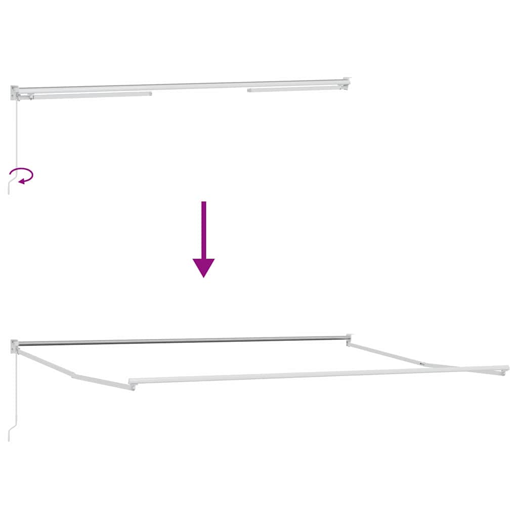 vidaXL Σκηνίτσα Αναδιπλούμενη Λευκό 500 x 300 εκ Αλουμίνιο