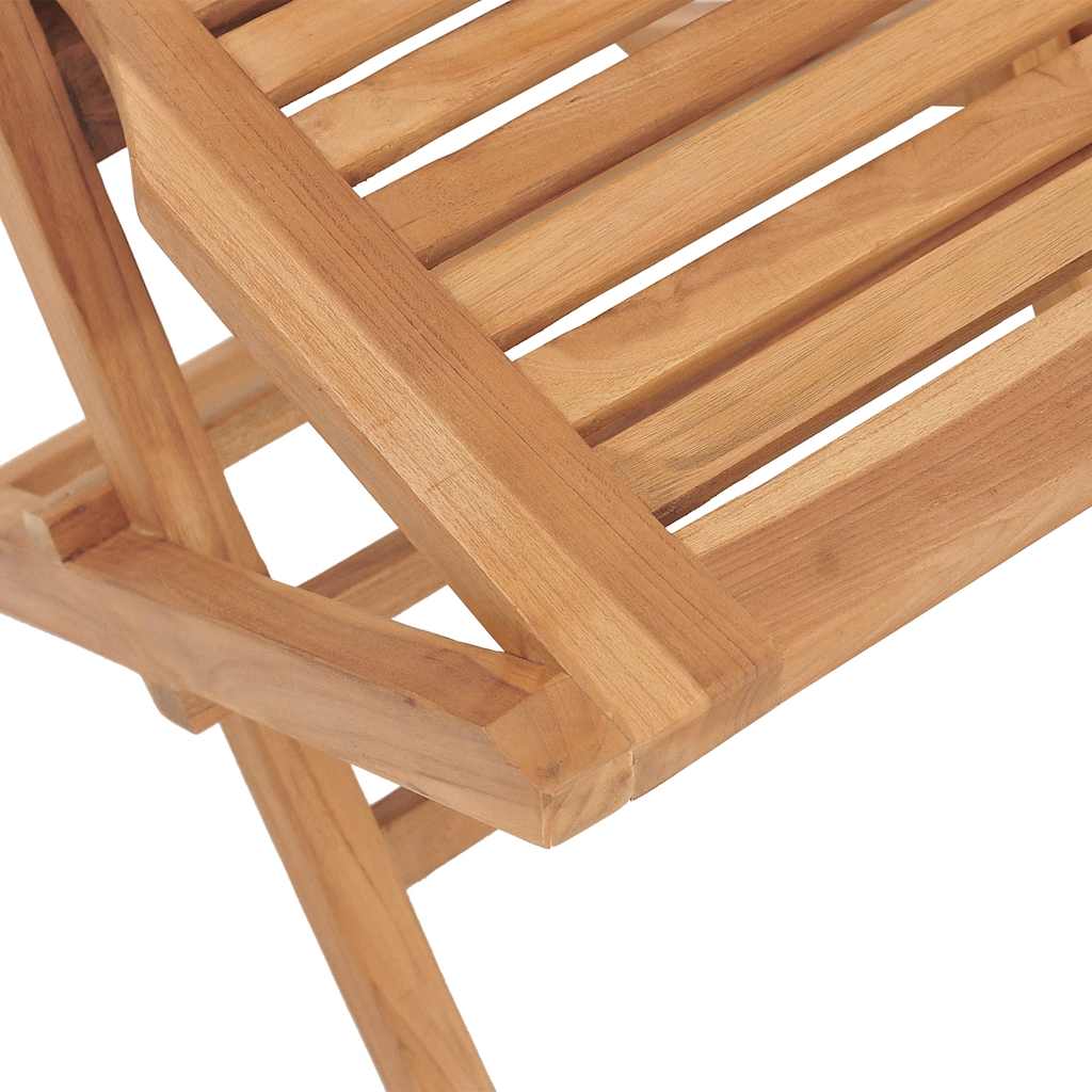 vidaXL Καρέκλες Κήπου Πτυσσόμενες 2 τεμ. 47x63x90 εκ. Μασίφ Ξύλο Teak