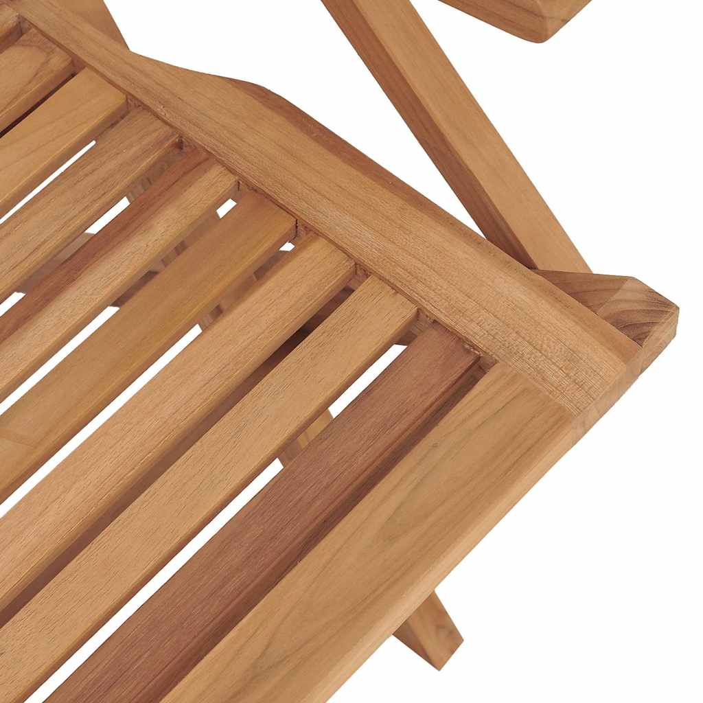 vidaXL Καρέκλες Κήπου Πτυσσόμενες 2 τεμ. 56x63x90 εκ. Μασίφ Ξύλο Teak
