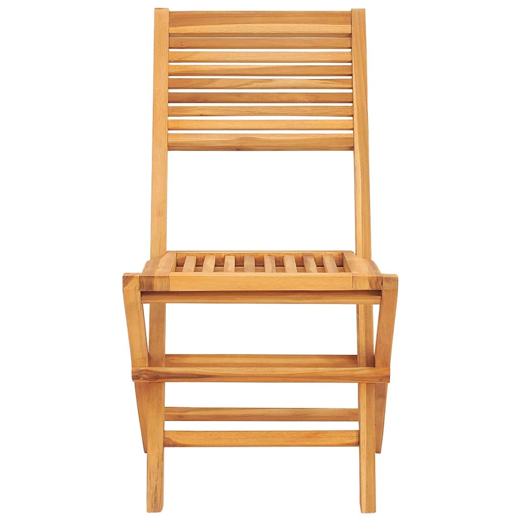 vidaXL Καρέκλες Κήπου Πτυσσόμενες 2 τεμ. 47x62x90 εκ. Μασίφ Ξύλο Teak