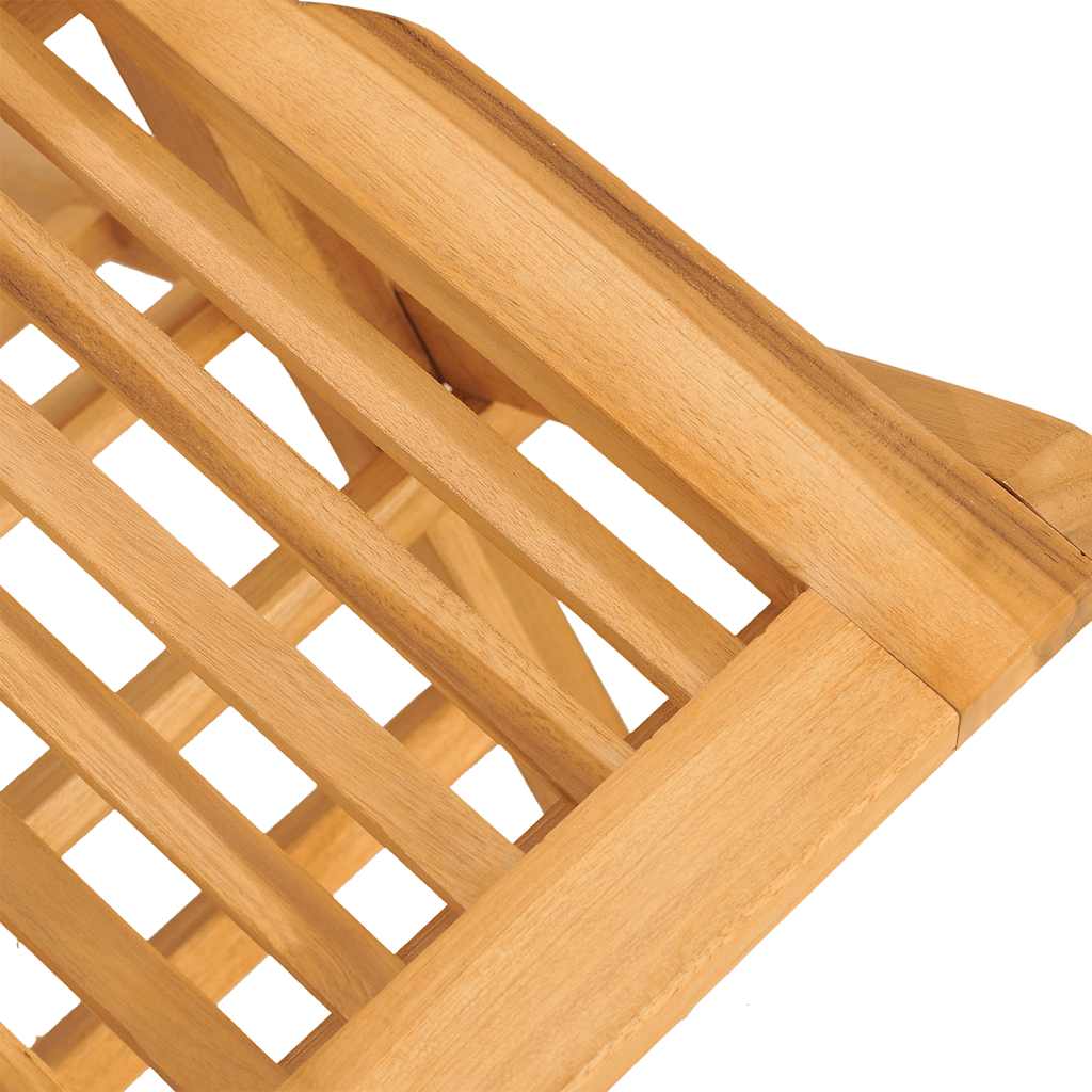 vidaXL Καρέκλες Κήπου Πτυσσόμενες 2 τεμ. 47x62x90 εκ. Μασίφ Ξύλο Teak