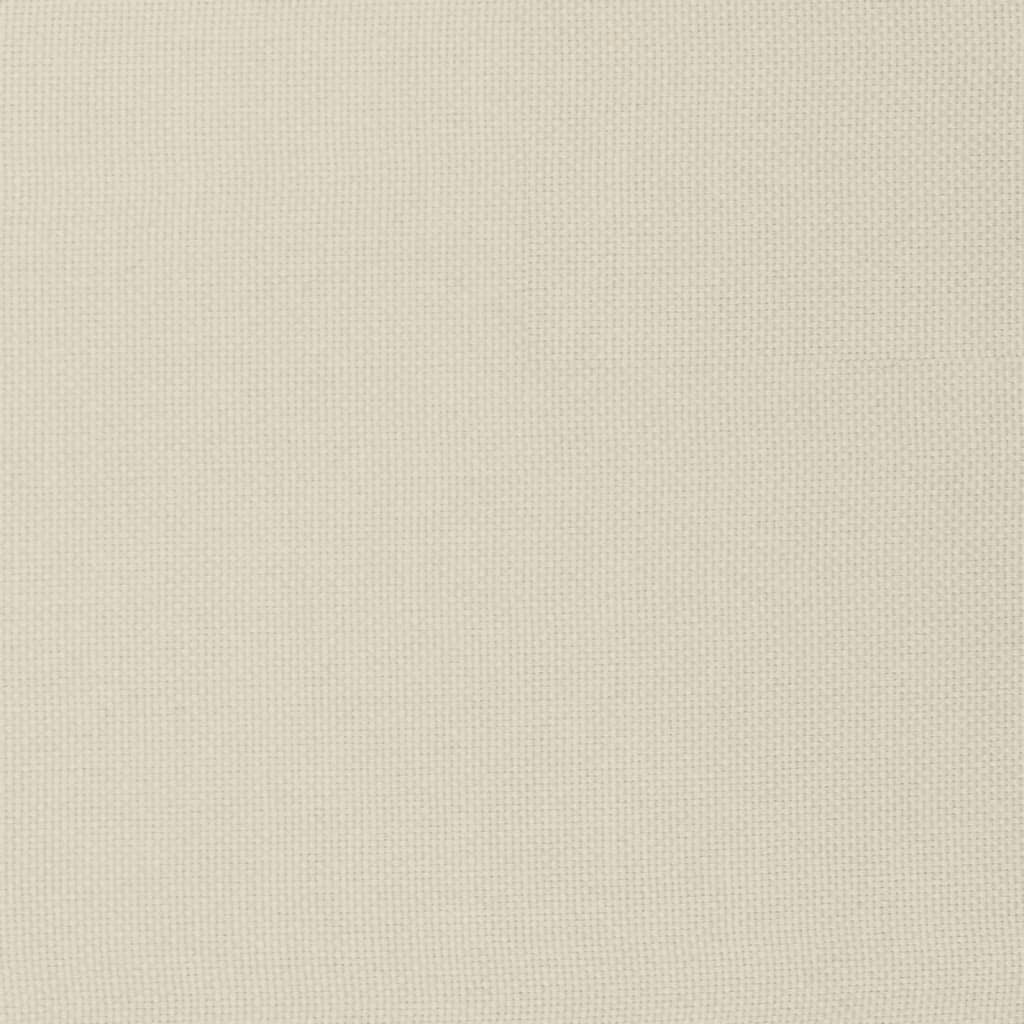 vidaXL Υποπόδιο Κρεμ 51 x 41 x 40 εκ. Υφασμάτινο