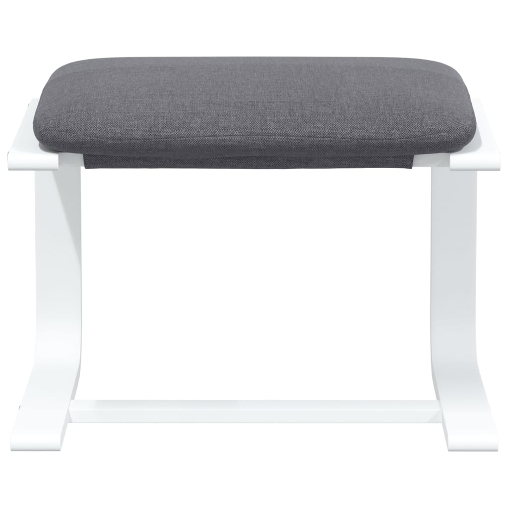 vidaXL Υποπόδιο Σκούρο Γκρι 51 x 41 x 40 εκ. Υφασμάτινο