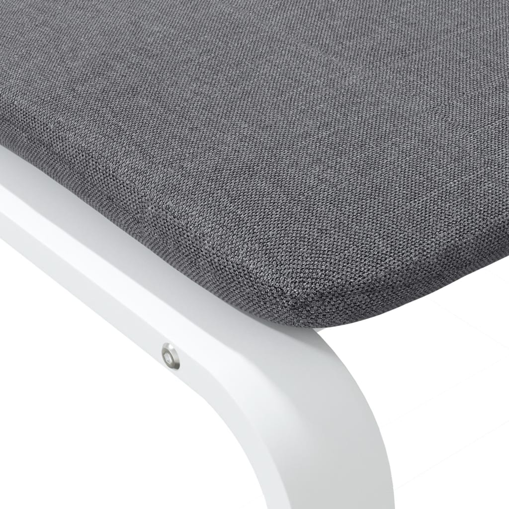 vidaXL Υποπόδιο Σκούρο Γκρι 51 x 41 x 40 εκ. Υφασμάτινο