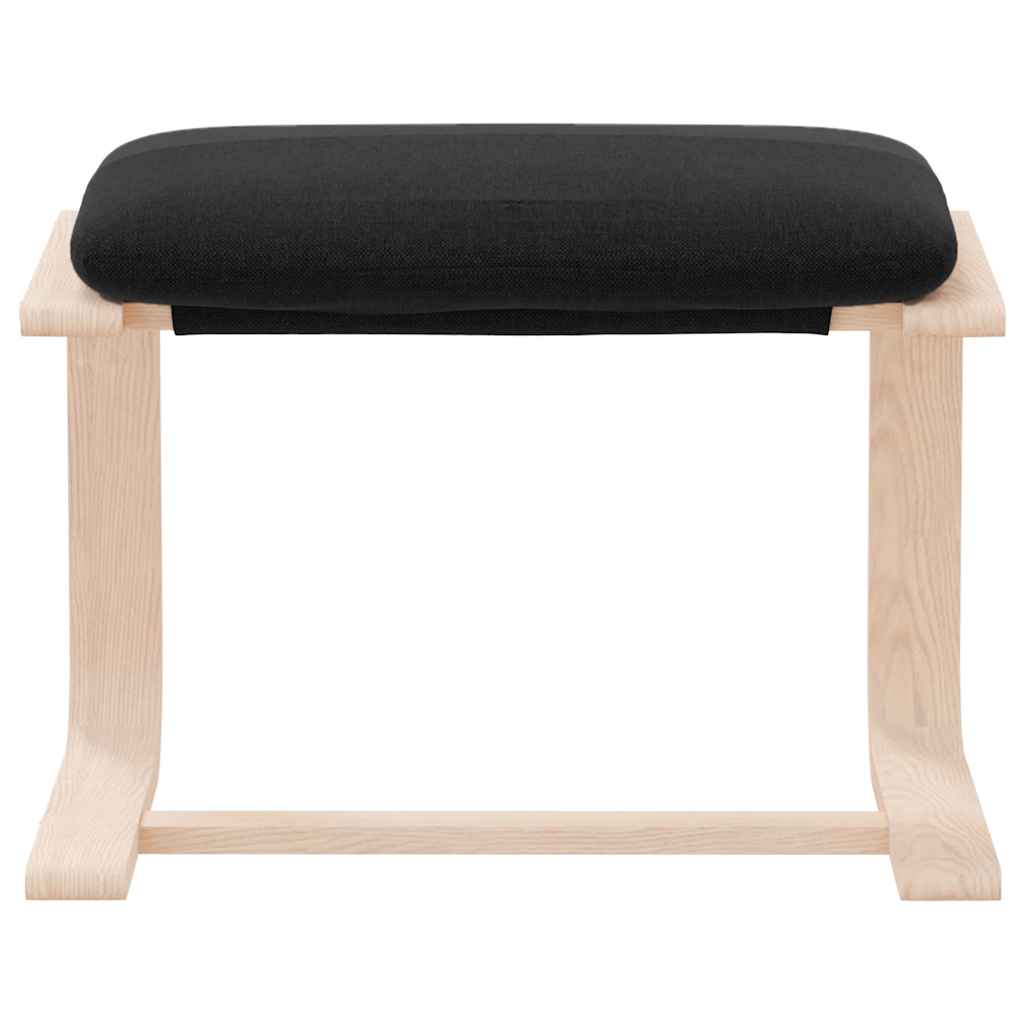 vidaXL Υποπόδιο Μαύρο 51 x 41 x 40 εκ. Υφασμάτινο