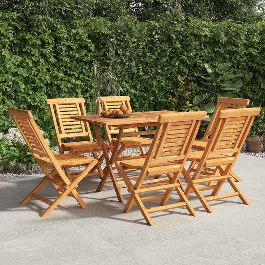 vidaXL Καρέκλες Κήπου Πτυσσόμενες 6 τεμ. 47x63x90 εκ. Μασίφ Ξύλο Teak
