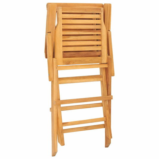 vidaXL Καρέκλες Κήπου Πτυσσόμενες 4 τεμ. 56x63x90 εκ. Μασίφ Ξύλο Teak