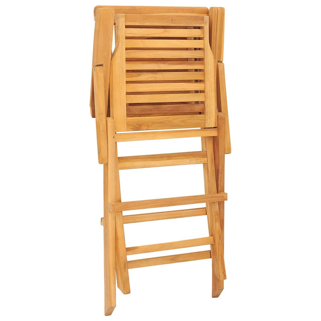 vidaXL Καρέκλες Κήπου Πτυσσόμενες 6 τεμ. 56x63x90 εκ. Μασίφ Ξύλο Teak