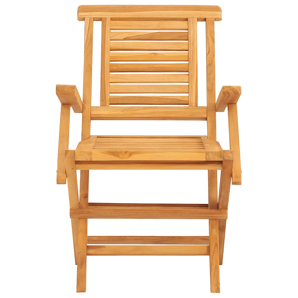 vidaXL Καρέκλες Κήπου Πτυσσόμενες 6 τεμ. 56x63x90 εκ. Μασίφ Ξύλο Teak