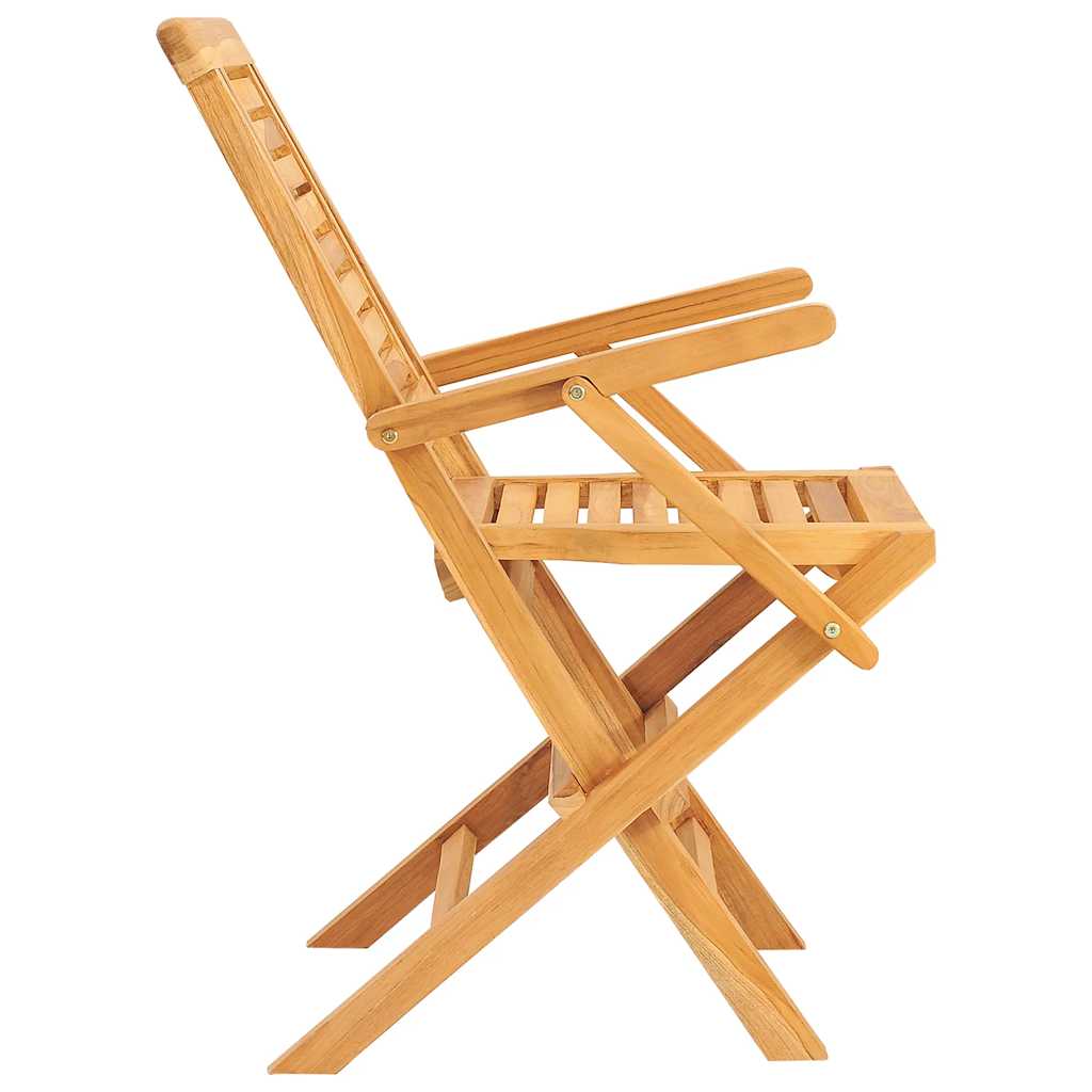 vidaXL Καρέκλες Κήπου Πτυσσόμενες 6 τεμ. 56x63x90 εκ. Μασίφ Ξύλο Teak