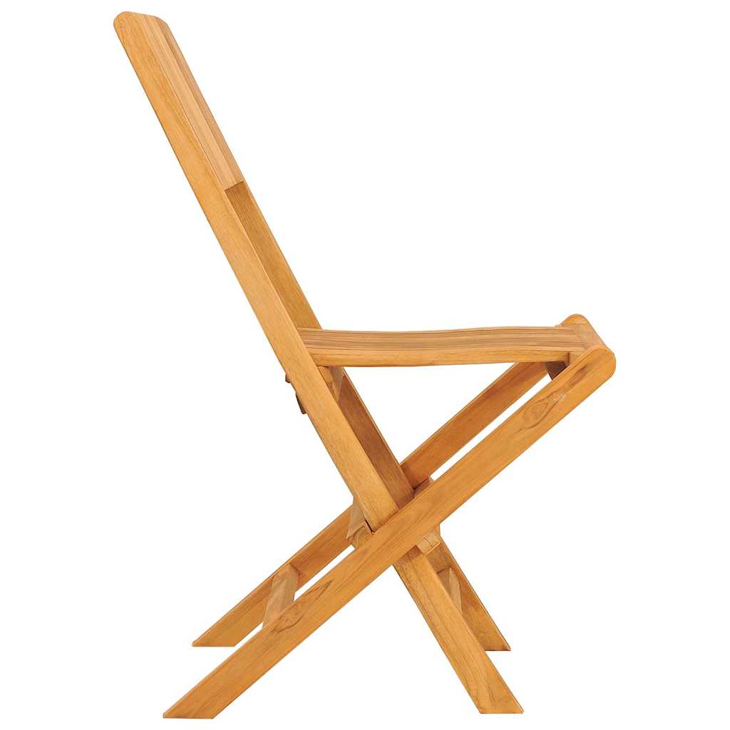 vidaXL Καρέκλες Κήπου Πτυσσόμενες 4 τεμ. 47x61x90 εκ. Μασίφ Ξύλο Teak