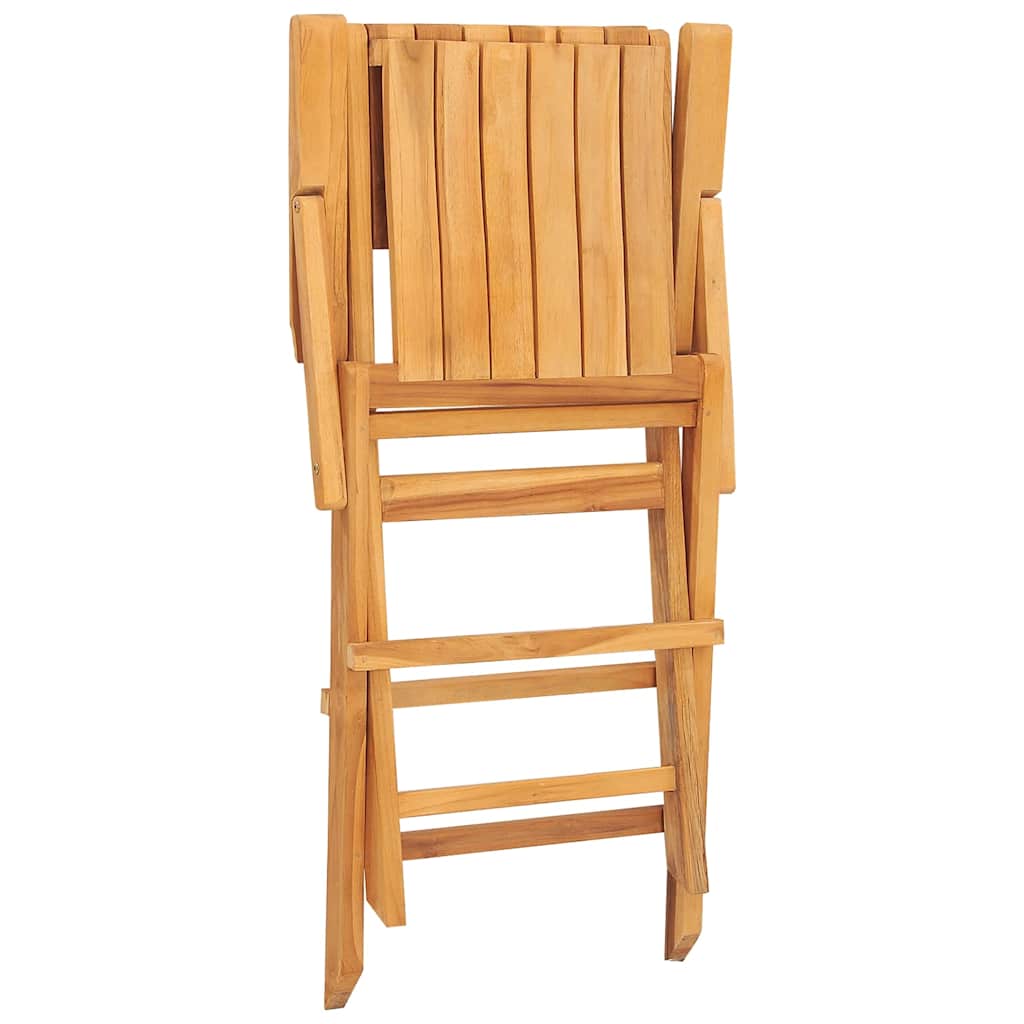 vidaXL Καρέκλες Κήπου Πτυσσόμενες 8 τεμ. 55x62x90 εκ. Μασίφ Ξύλο Teak