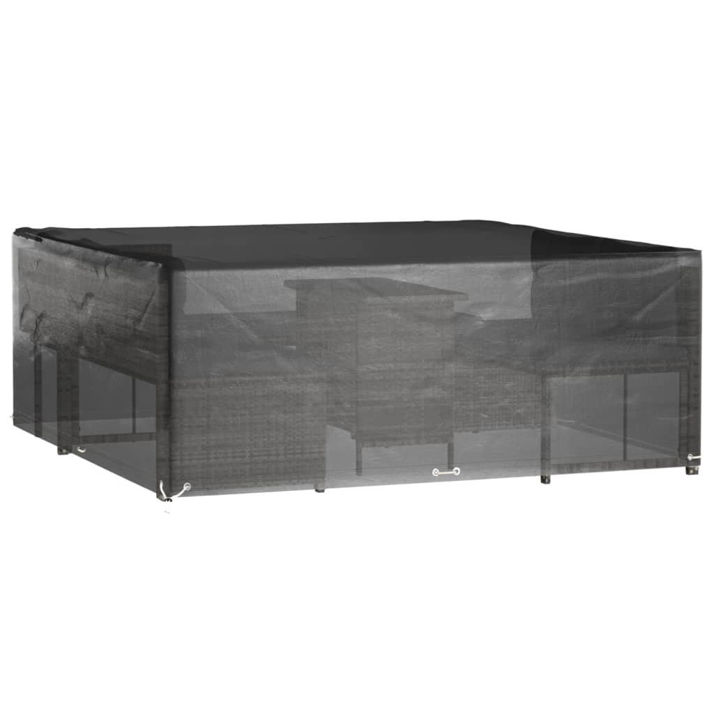 vidaXL Κάλυμμα Επίπλων Κήπου 2 τεμ Τετράγ. με 16 Κρίκους 250x250x90 εκ