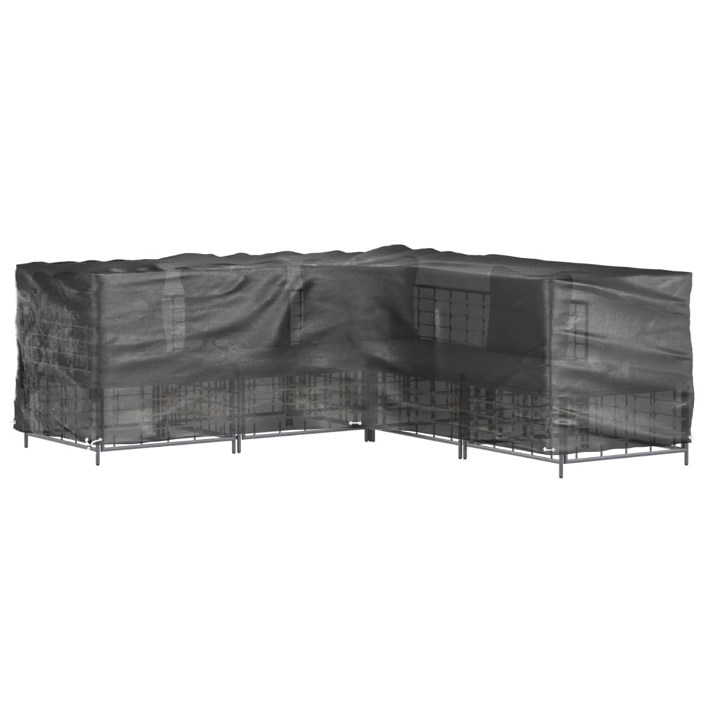 vidaXL Καλύμματα Επίπλων Σχήμα Γ με 16 Κρίκους 2 τεμ. 285x285x90 εκ.