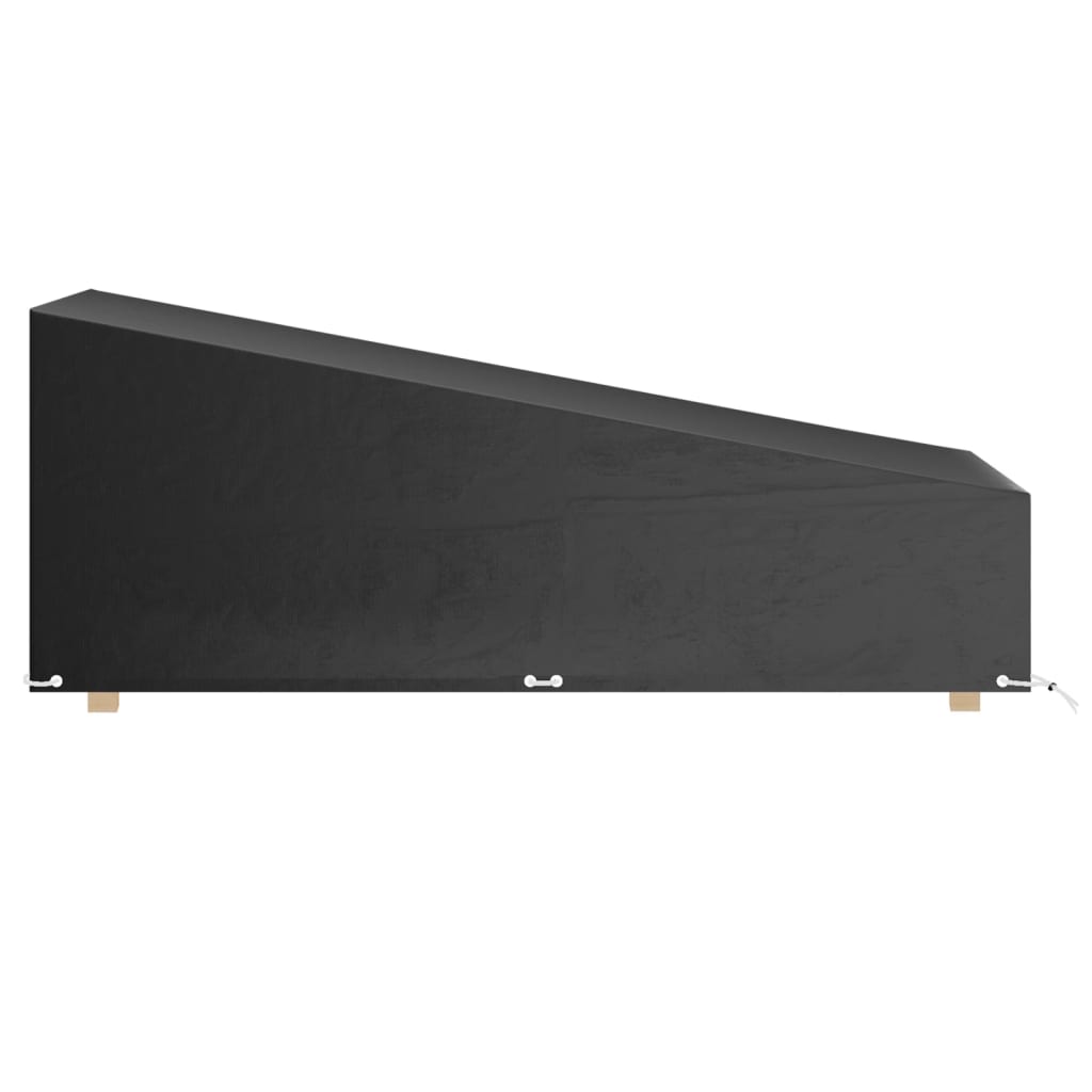 vidaXL Κάλυμμα Ξαπλώστρας 2 τεμ με 12 Κρίκους 200x65x35/60 εκ Πολυαιθ.