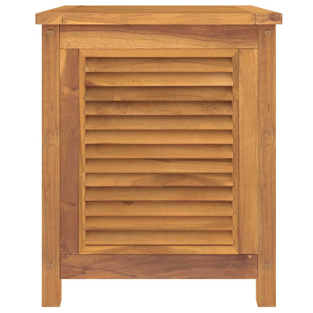 vidaXL Μπαούλο Αποθήκευσης Κήπου με Τσάντα 60x50x58 εκ Μασίφ Ξύλο Teak