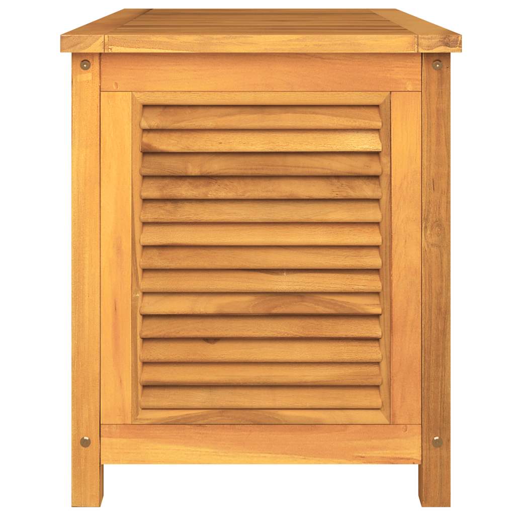 vidaXL Μπαούλο Αποθήκευσης Κήπου με Τσάντα 90x50x58 εκ Μασίφ Ξύλο Teak