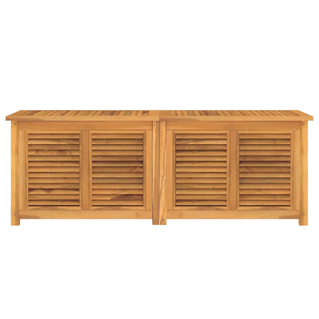vidaXL Μπαούλο Αποθήκευσης Κήπου με Τσάντα 150x50x55εκ Μασίφ Ξύλο Teak