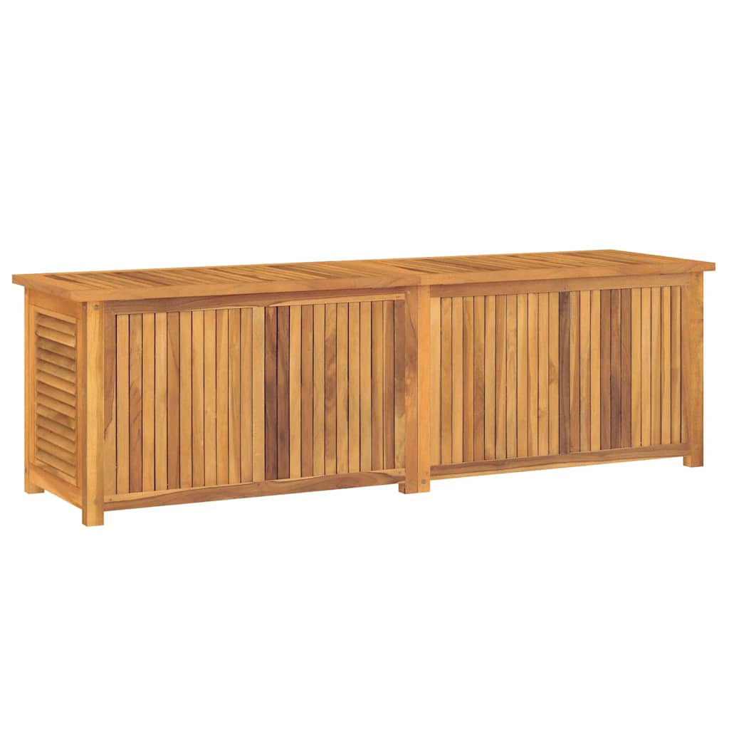 vidaXL Μπαούλο Αποθήκευσης Κήπου με Τσάντα 175x50x55εκ Μασίφ Ξύλο Teak