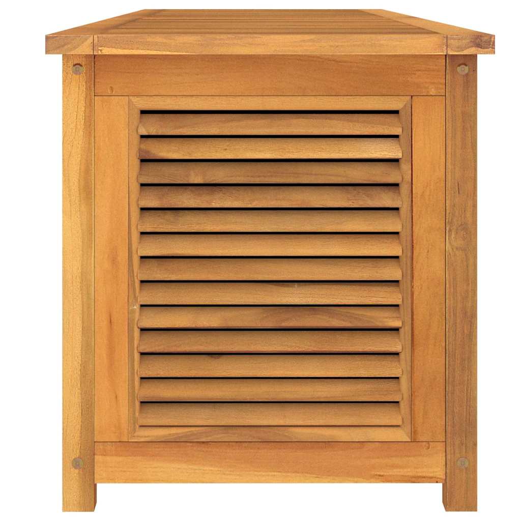vidaXL Μπαούλο Αποθήκευσης Κήπου με Τσάντα 200x50x55εκ Μασίφ Ξύλο Teak