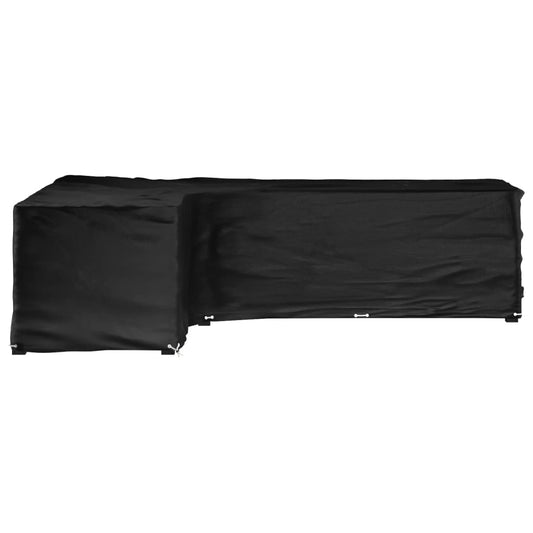 vidaXL Κάλυμμα Επίπλων Κήπου Σχήματος Γ με 18 Κρίκους 220x285x80 εκ.