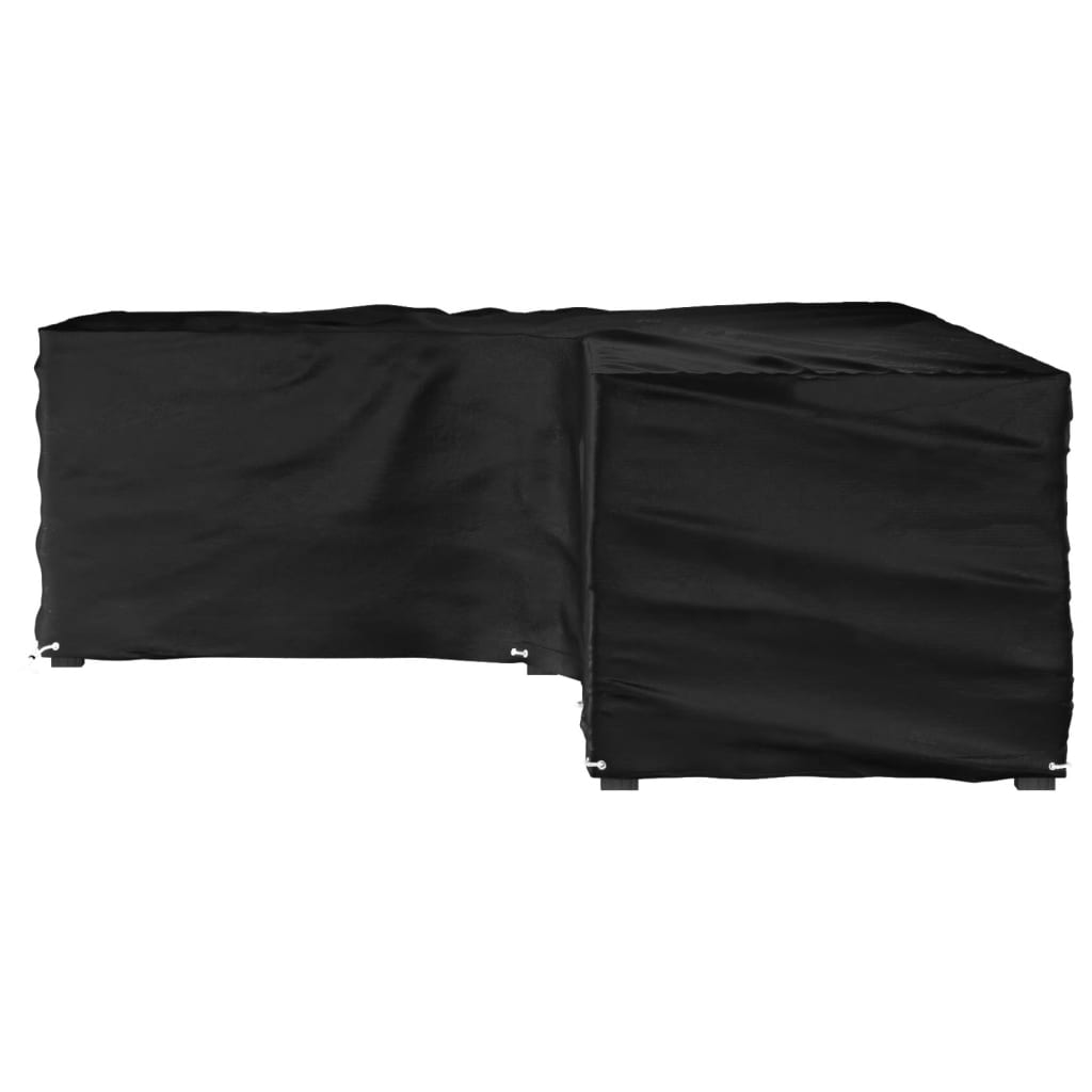 vidaXL Κάλυμμα Επίπλων Κήπου Σχήματος Γ με 18 Κρίκους 220x285x80 εκ.