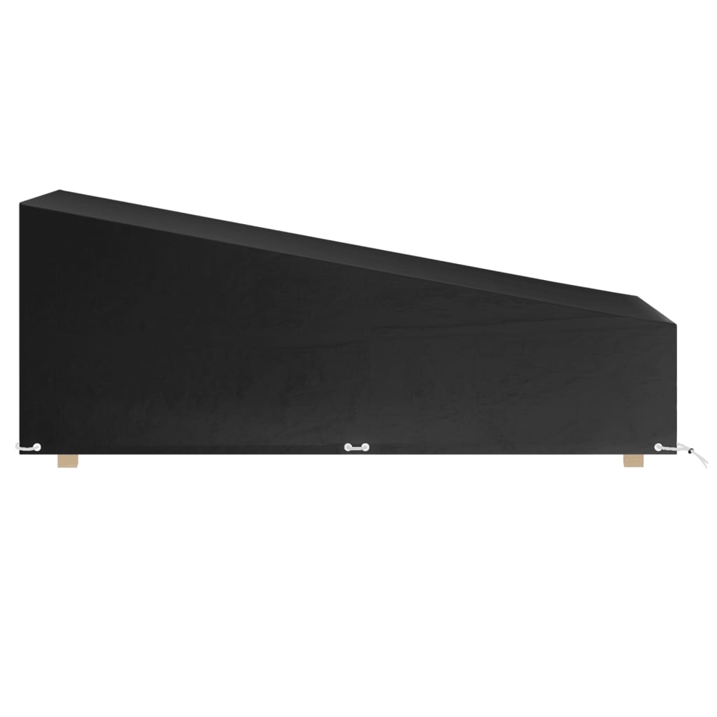 vidaXL Κάλυμμα Ξαπλώστρας με 12 Κρίκους 205x75x40/70 εκ. Πολυαιθυλένιο