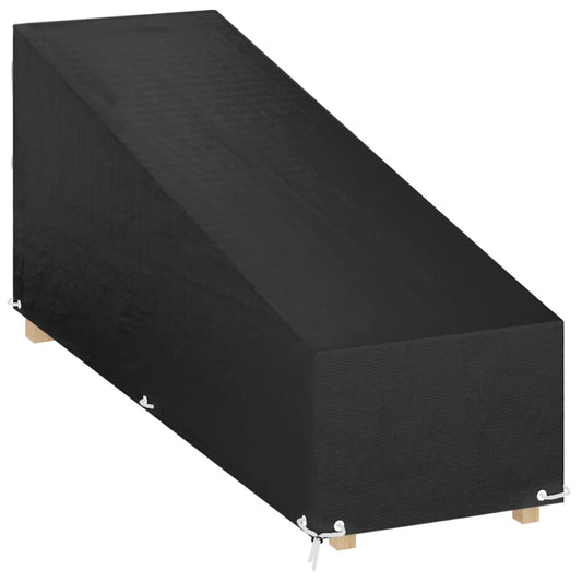 vidaXL Κάλυμμα Ξαπλώστρας με 12 Κρίκους 200x65x35/60 εκ. Πολυαιθυλένιο