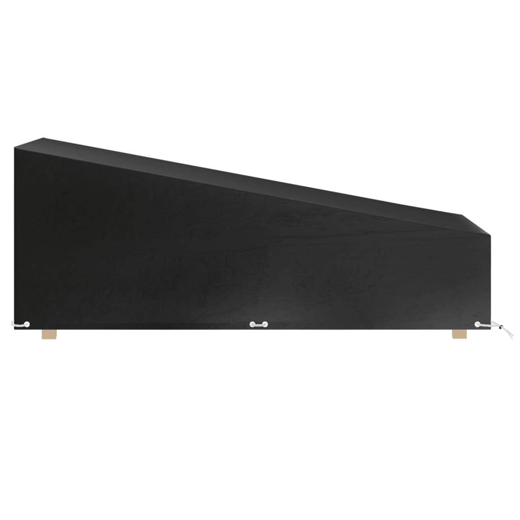 vidaXL Κάλυμμα Ξαπλώστρας με 12 Κρίκους 200x65x35/60 εκ. Πολυαιθυλένιο